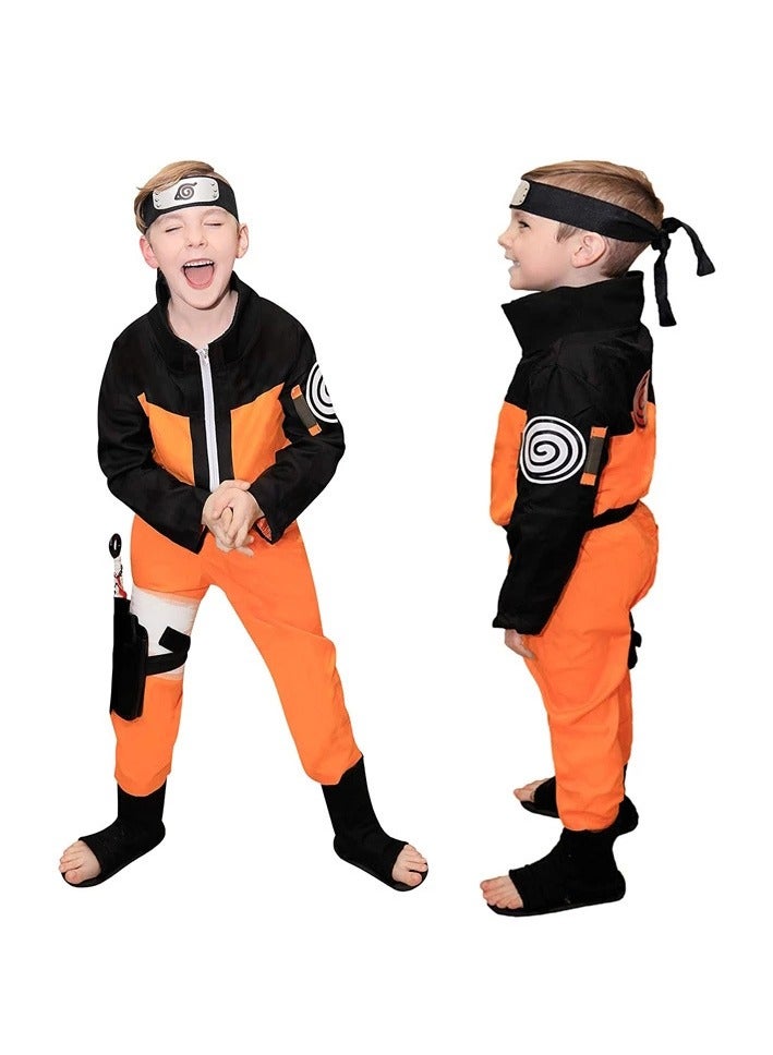 Anime Naruto Whirlpool Naruto Cosplay Costume For Kids - Image 4