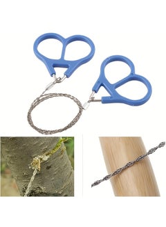 SHOPONIL SHOPONIL PVC Pipe Cable Saw Stainless Steel Wire Saw Hand Pocket String Rope Saw Emergency Survival Wire Saw PVC Pipe Tree Cutter Cutting Tool for Wood Camping Hiking Hunting  - Image 2