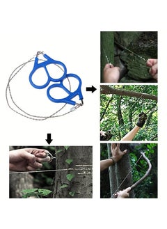 SHOPONIL SHOPONIL PVC Pipe Cable Saw Stainless Steel Wire Saw Hand Pocket String Rope Saw Emergency Survival Wire Saw PVC Pipe Tree Cutter Cutting Tool for Wood Camping Hiking Hunting  - Image 3