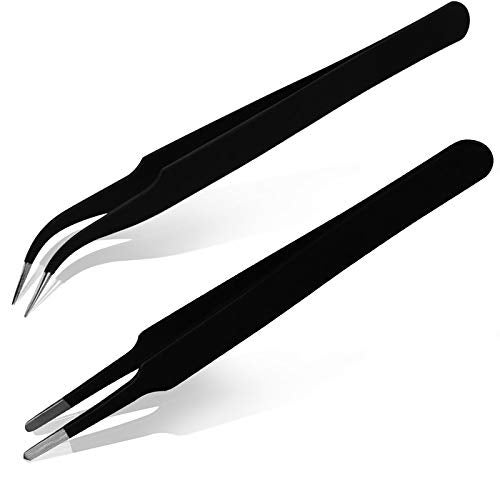 SIQUK 33 Pcs 3D Printer Nozzle Cleaning Tools Kit 30 Pcs 0.15mm, 0.25mm, 0.35mm, 0.4mm, 0.5mm Cleaning Needles 2 Pcs Tweezers and 1 Pc Cleaning Cloth - Image 3