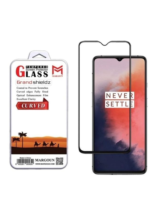 NIBEMINENT Grand Shieldz Tempered Glass Screen Protector For OnePlus 7T Black/Clear - Image 3