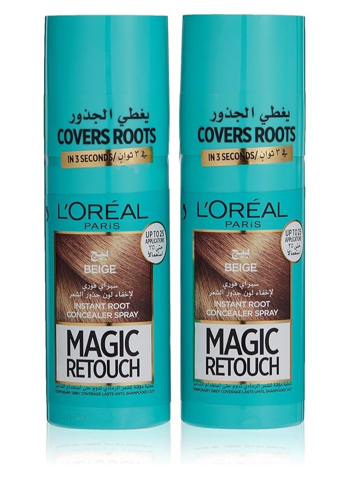 L'OREAL PARIS بخاخ إخفاء جذور الشعر الفوري ماجيك ريتوتش، لون بيج  - Image 3