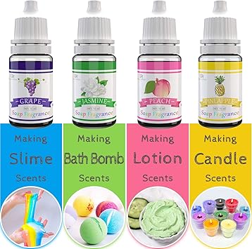 DecorRom Soap Fragrance Oil 12 Liquid Soap Scents Set for Bath Bomb Making Soap Making Supplies Concentrated Food Grade Soap Flavour Bath Bomb Scents for Cosmetic Crafts 10ml035oz Each - Image 4