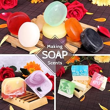 DecorRom Soap Fragrance Oil 12 Liquid Soap Scents Set for Bath Bomb Making Soap Making Supplies Concentrated Food Grade Soap Flavour Bath Bomb Scents for Cosmetic Crafts 10ml035oz Each - Image 3