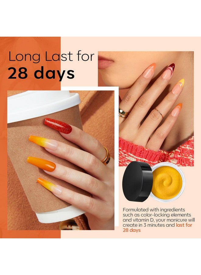 موديل ونز مجموعة بودرة غمس الأظافر من موديلونز، 20 لونًا أحمر وأخضر وبرتقالي، مجموعة بودرة غمس سائلة، منشط أساسي وعلوي لصالونات فن الأظافر الفرنسية، مجموعة اصنعها بنفسك - Image 4