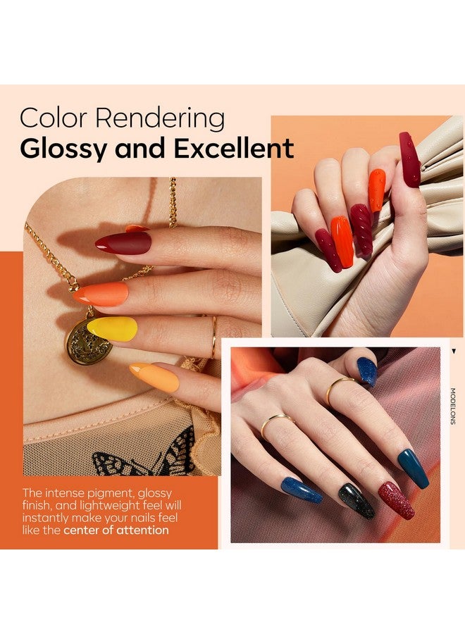 موديل ونز مجموعة بودرة غمس الأظافر من موديلونز، 20 لونًا أحمر وأخضر وبرتقالي، مجموعة بودرة غمس سائلة، منشط أساسي وعلوي لصالونات فن الأظافر الفرنسية، مجموعة اصنعها بنفسك - Image 3