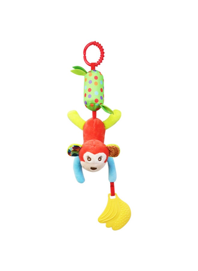 Generic - Elephant Monkey Owl Wind Chimes Baby Stroller Hanging Toys 0-1 Years Old Plush Bell Teether Animal Bed Hanging-Specifications:skk Monkey Wind Chime - Image 1