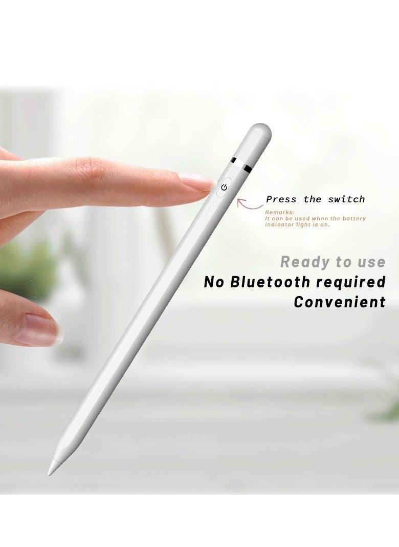 Suitable for Apple Pencil touch screen pen，Faster Charge/Palm Rejection/Tilt Sensitivity  Stylus Pen Compatible Apple iPad 10th~6th Gen, iPad Pro 12.9''/11'', iPad Air 3rd-5th, iPad Mini 5/6  - Image 5