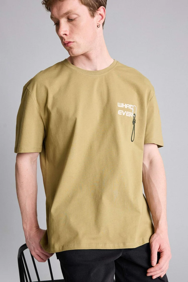 DeFacto Regular Fit Printed Short Sleeve T-Shirt