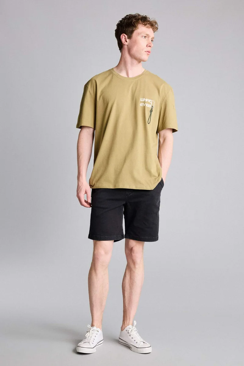 DeFacto Regular Fit Printed Short Sleeve T-Shirt