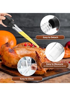 Generic Large Turkey Baster with, with Silicone Suction Bulb, Ideal For Butter Drippings, Includes 1 Cleaning Brush, Premium Baster Tool for Cooking(black)  - Image 5