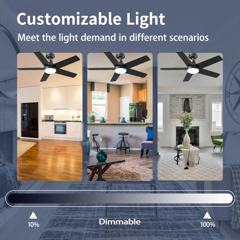FEKOTS TX028C-S Ceiling Fan Remote Control for Hampton Bay - 3 Speed, Light Dimmer Compatible with TX028C-S, A25-TX028C, A25TX028CS - Image 5