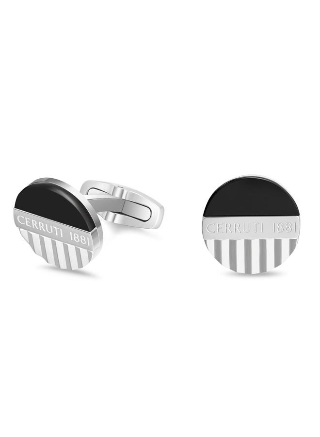 CERRUTI 1881 Leandro Silver Cufflinks  - Image 2