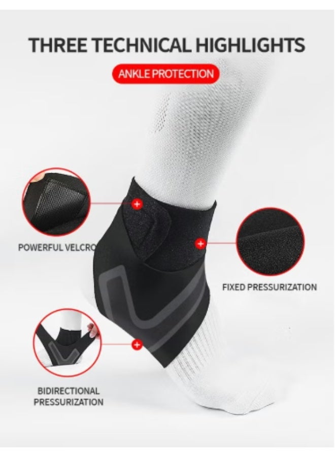 virenia 1 Pair Ankle Brace for Women & Men – Breathable, Comfortable & Adjustable Ankle Wrap – Ankle Support for Running, Basketball, Tennis, Hiking – Achilles Tendon, Minor Sprains, Joint Pain Relief – Injury Recovery & Prevention – One Size Fits All - Image 3