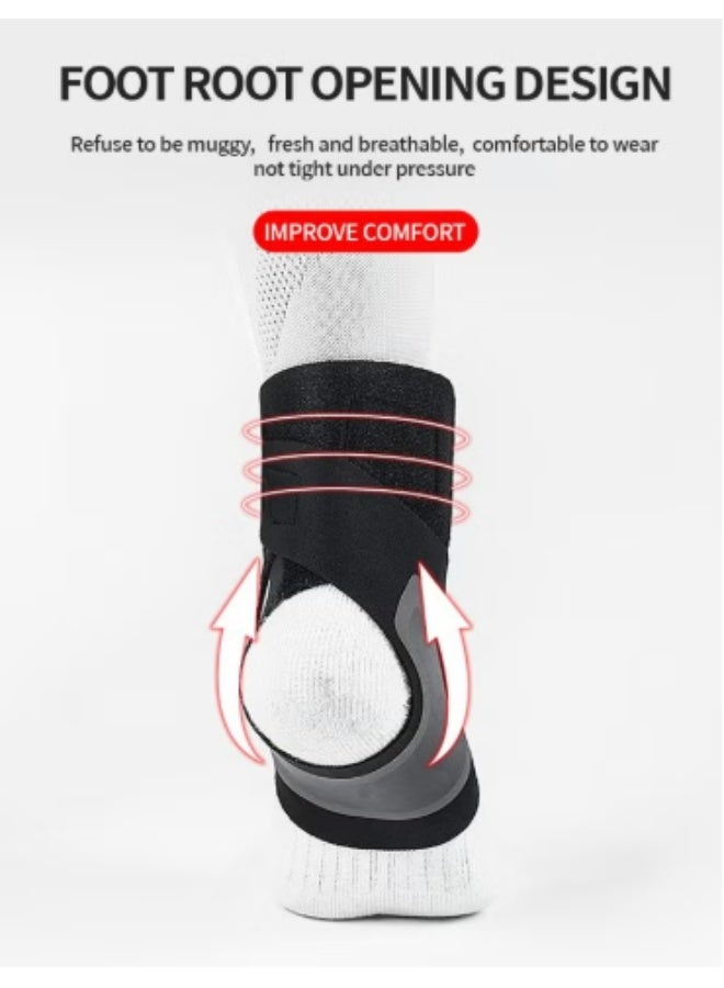 virenia 1 Pair Ankle Brace for Women & Men – Breathable, Comfortable & Adjustable Ankle Wrap – Ankle Support for Running, Basketball, Tennis, Hiking – Achilles Tendon, Minor Sprains, Joint Pain Relief – Injury Recovery & Prevention – One Size Fits All - Image 4