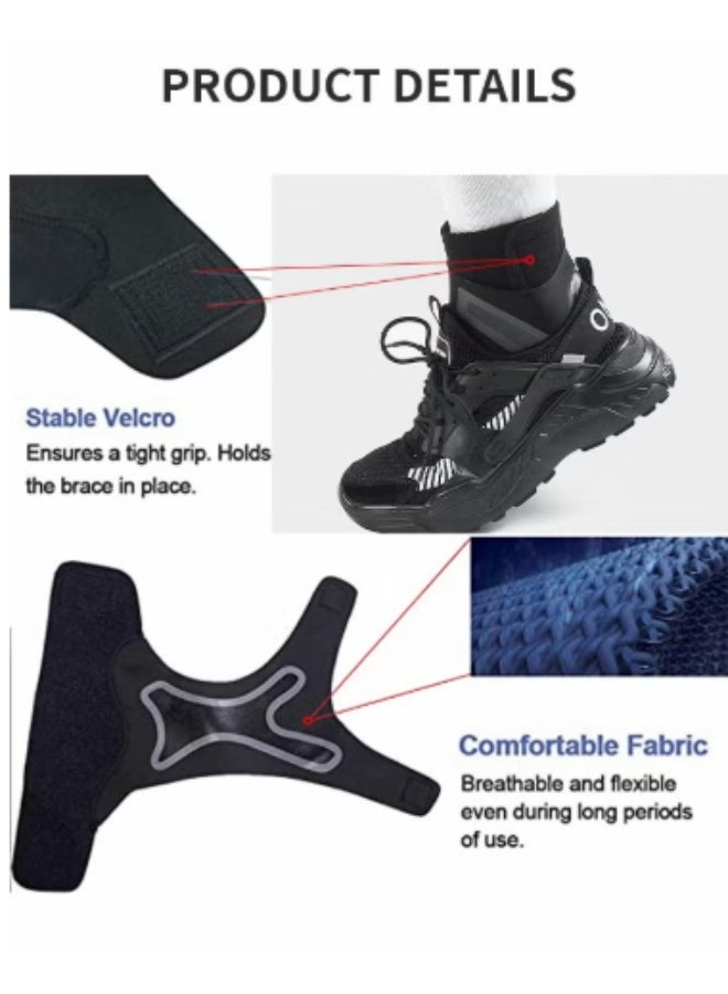 virenia 1 Pair Ankle Brace for Women & Men – Breathable, Comfortable & Adjustable Ankle Wrap – Ankle Support for Running, Basketball, Tennis, Hiking – Achilles Tendon, Minor Sprains, Joint Pain Relief – Injury Recovery & Prevention – One Size Fits All - Image 5