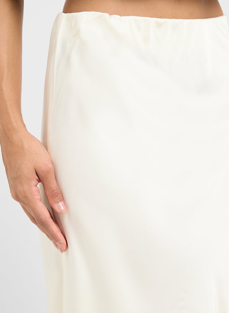 Ginger Satin Bias Cut Skirt  - Image 4