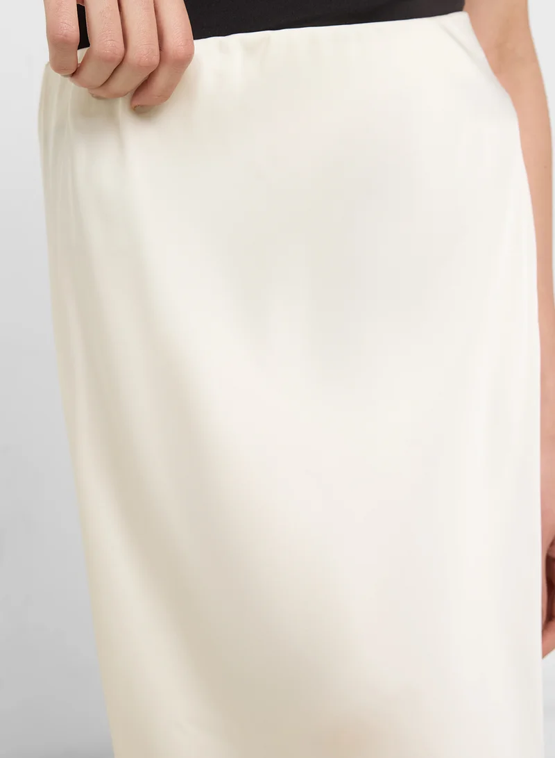 Ginger Satin Bias Cut Skirt