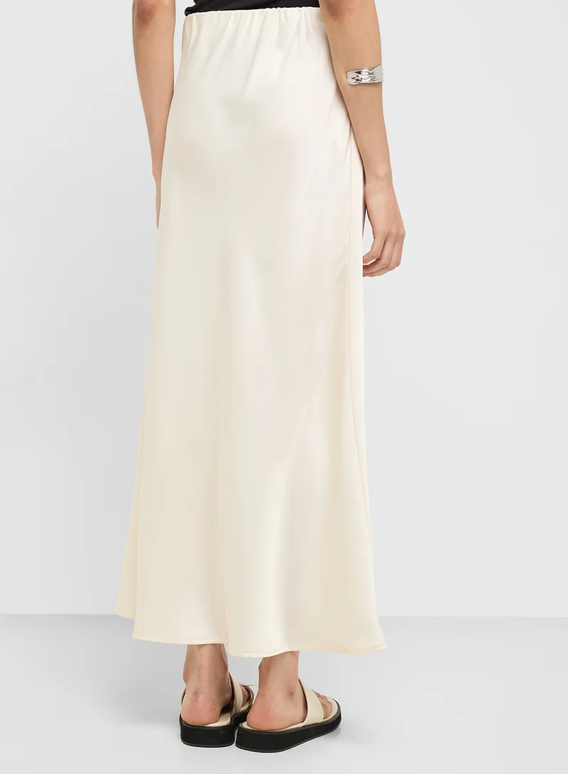Ginger Satin Bias Cut Skirt
