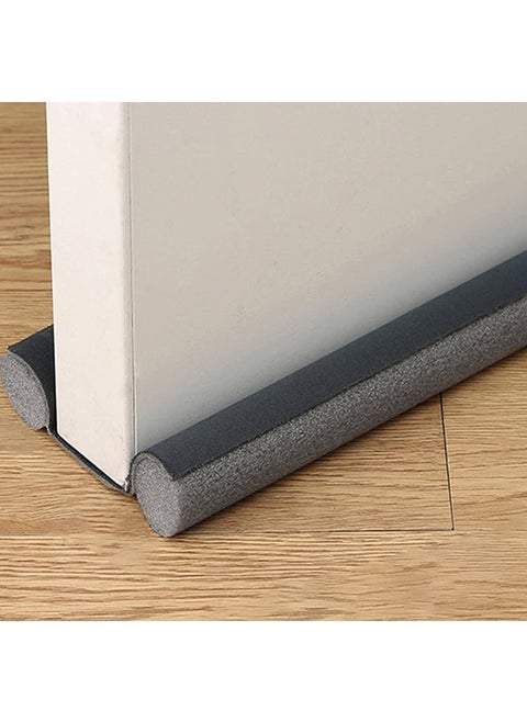 Door Draft Stopper 95Cm - Adjustable Twin Door Draft Blocker Washable & Cuttable