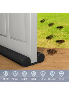 MOMENT Door Draft Stopper 95Cm - Adjustable Twin Door Draft Blocker Washable & Cuttable  - Image 5