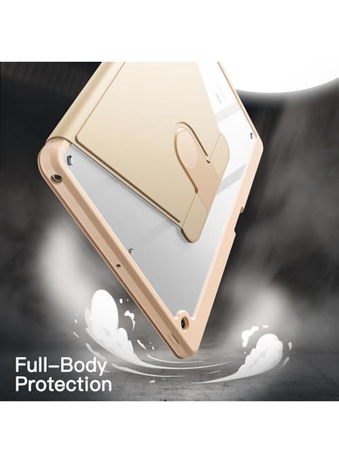 Jetech Rotating Case For Ipad 9 8 7 10.2 Inch 2021 2020 2019 Model 9Th 8Th 7Th Generation With Pencil Holder 360 Degree Rotation Protective Stand Cover Clear Back Auto Wake Sleep Gold - Image 4