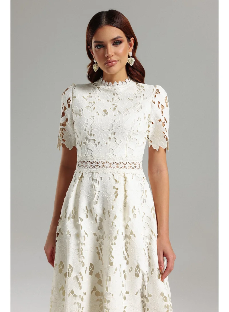 Bella Barnett Jaca Lace Midi Dress