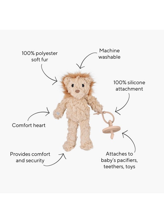 Ryan & Rose Ryan & Rose Cutie Cuddle Pacifier Holder Animal (Lion) - Image 2