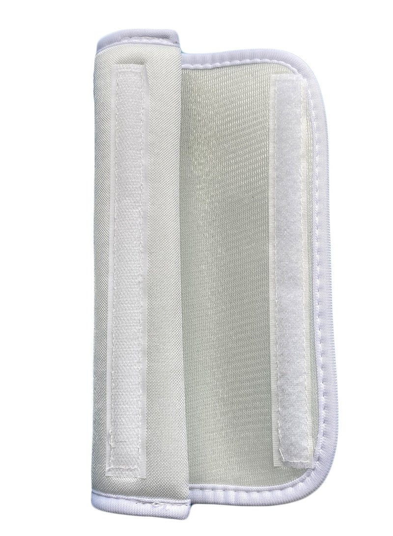 Generic 2 PCS Car Seat Belt Pads Cover Soft Seat belt Shoulder Pad Safety Belt Strap Shoulder Pad Comfortable Ice Silk Fabric(White)  - Image 5