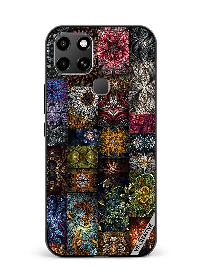 VR CREATIVE Protective Case Cover For Infinix Smart 6 30 Mind Blowing Pieces Of Algorithmic Fractal Art Design Multicolour - Image 1
