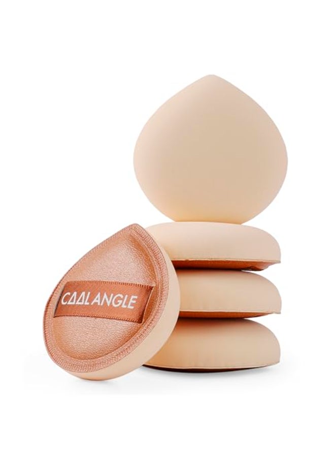 COOL-ANGLE COOLANGLE 5Pcs Brown Makeup Sponge For Foundation Concealer And Powder Latex Free Blender Sponge For Natural And Easy Makeup Soft Longlasting And Beginnerfriendly Medium - Image 1