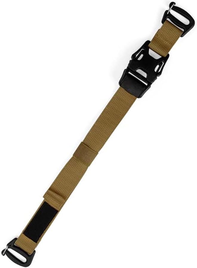 Khaki Heavy Duty Adjustable Gear Straps with Quick Release Buckles for Backpacks Tents Outdoor Equipment - Image 2