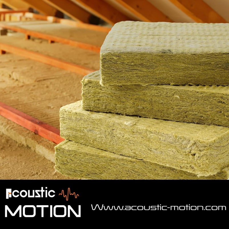 ACOUSTIC MOTION 6 Pack Rockwool Mineral Wool Insulation Board Rigid Acoustic High Temperature Insulation Board, 120 x 60 x 5 cm, Yellow 70kg/m3 - Image 4