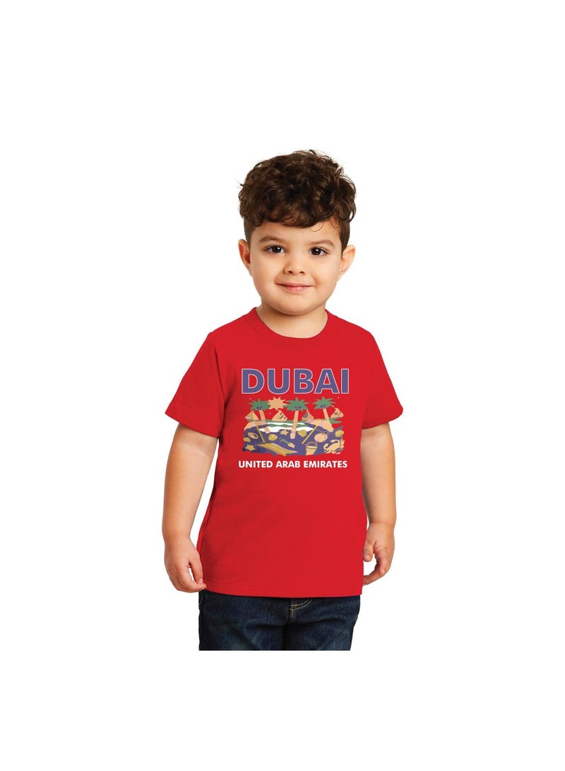 PRINTSHOP4ME Dubai Design Printed Boys Souvenir T-Shirt for Kids  - Image 1