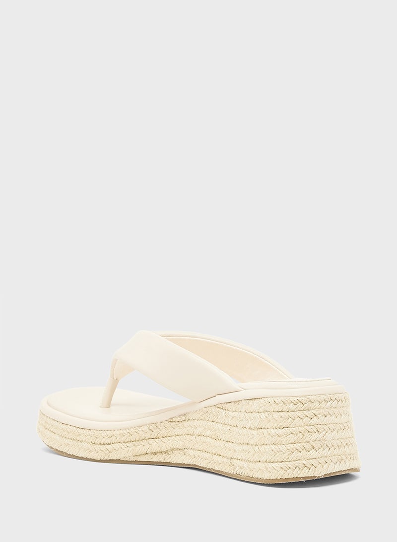 Ginger Mid Wedge Thong Sandal - Image 3