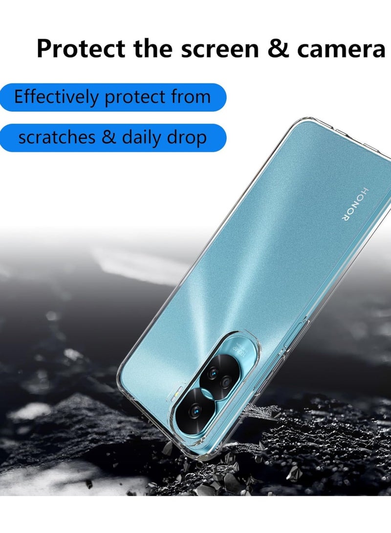 Techie غطاء خلفي شفاف مضاد للصدمات من TPU لHonor 90 Lite، رقيق جداً ومضاد لبصمات الأصابع - Image 5