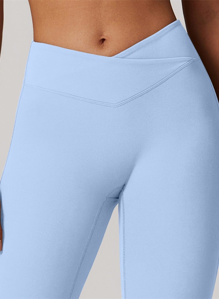 عام المرأة مضيئة طماق كروس اليوغا السراويل رفع واسعة الساق بنطلون - Image 3