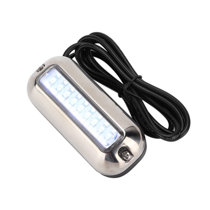 ضوء قارب تحت الماء أزرق 27 LED 74 لومن ساطع IP68 مصباح مؤخرة بحري - Image 3