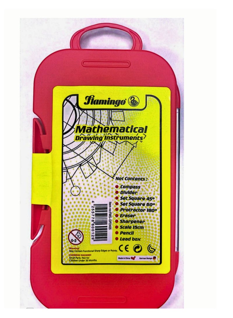 Flamingo Mathematical Instrument Set Assorted Color - Image 1