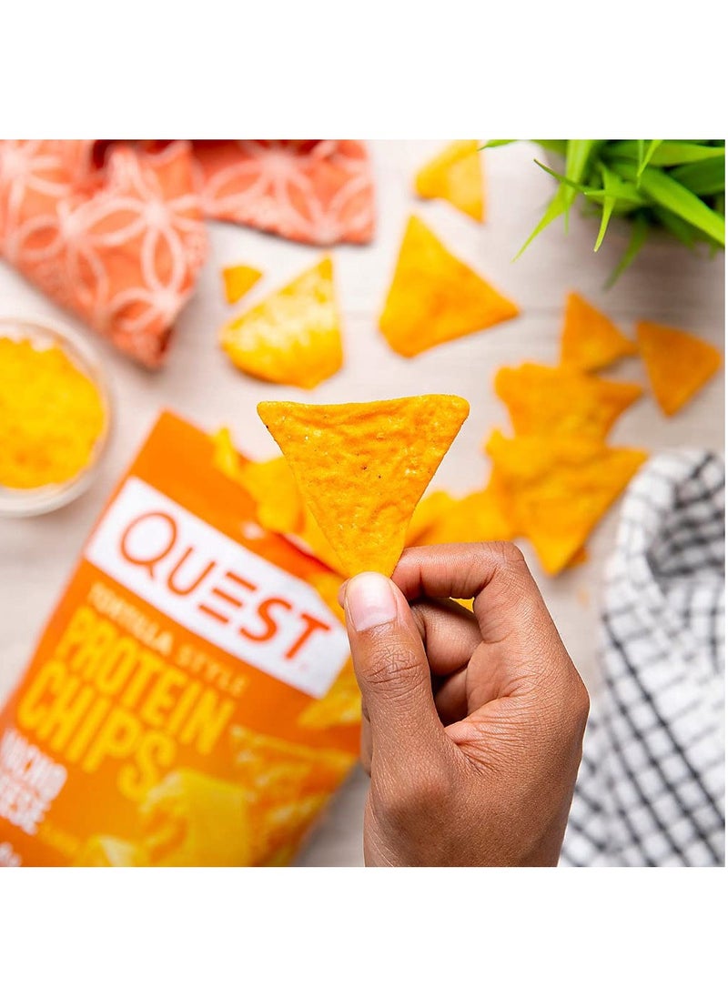 QUEST NUTRITION - Quest Nutrition Tortilla Style Protein Chips Nacho Cheese( 32g Pack of 8) - Image 1