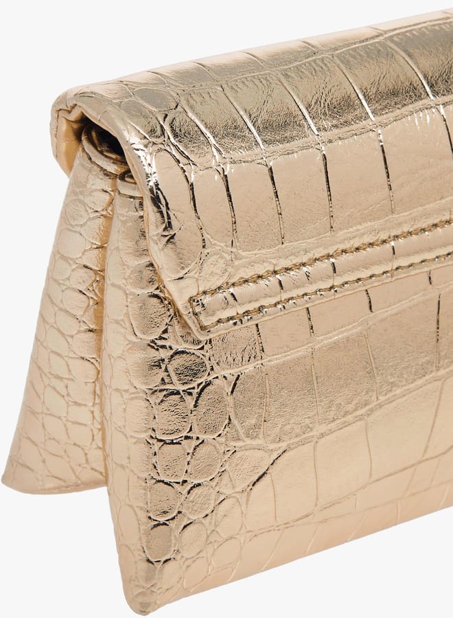 سيليست حقيبة نسائية كروس بودي مزينة بحزام سلسلة وإغلاق قلاب - Image 5