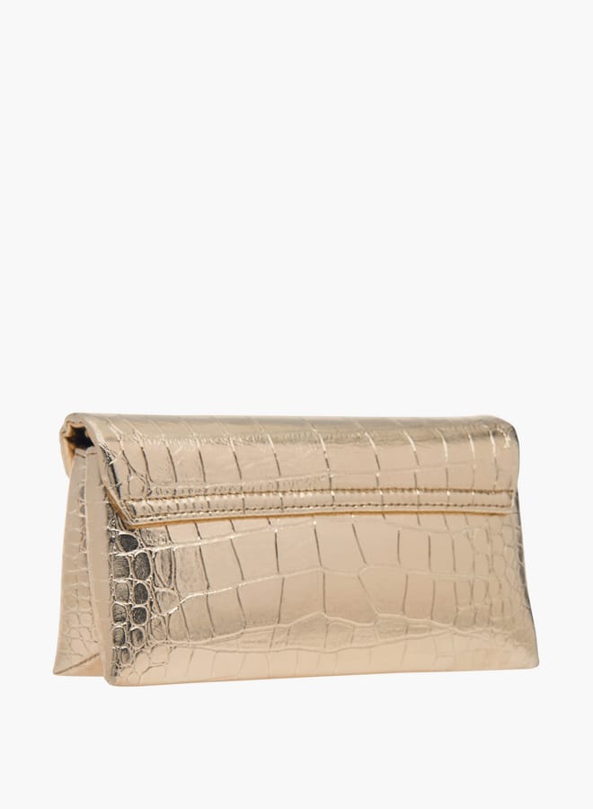 سيليست حقيبة نسائية كروس بودي مزينة بحزام سلسلة وإغلاق قلاب - Image 3