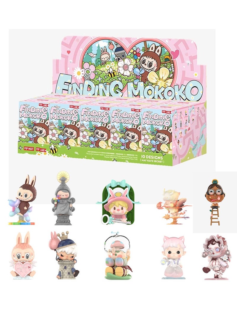 Pop Mart x Bobo & Coco Finding Mokoko Series Full Set Blind Boxes (10 Pack) | Authentic Complete Collection Box | Guaranteed 10 Unique Figures | Official Pop Mart Mystery Collectible Set for Enthusiasts - Image 1