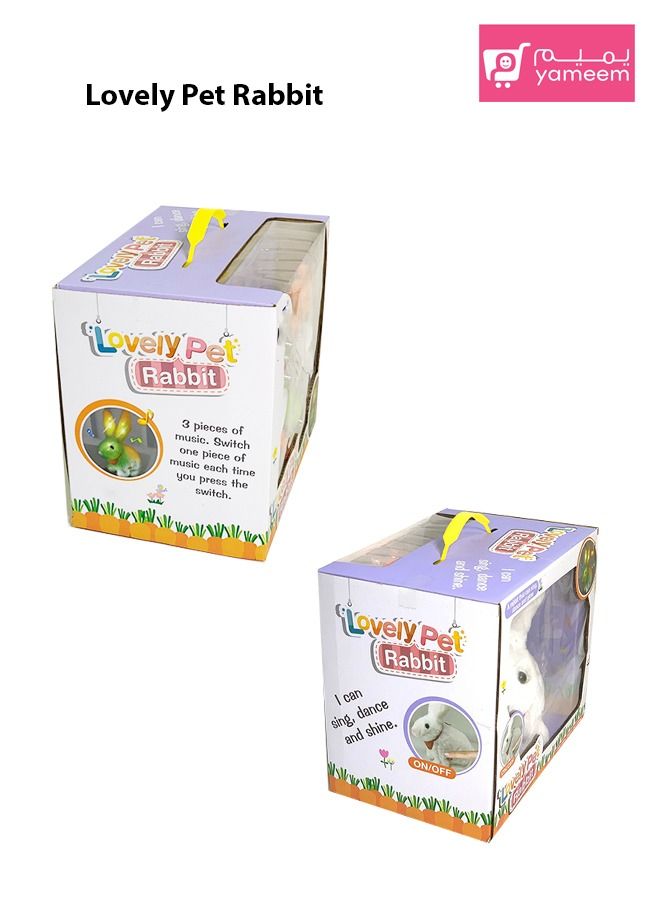 ياميم لعبة أرنب الحيوانات الأليفة الجميلة تغني الرقص وتألق - Image 2