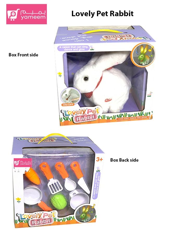 ياميم لعبة أرنب الحيوانات الأليفة الجميلة تغني الرقص وتألق - Image 1