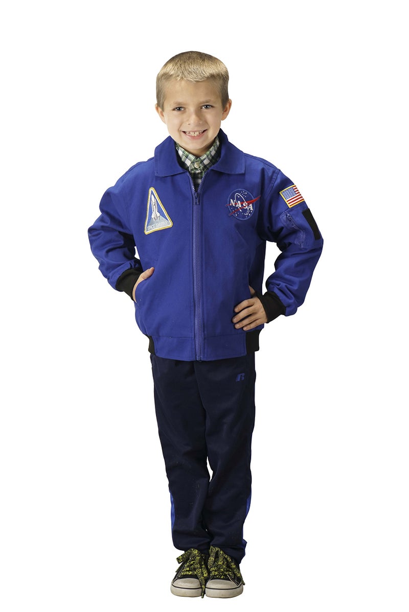 Aeromax Youth Astronaut Flight Jacket Blue Large - Image 2