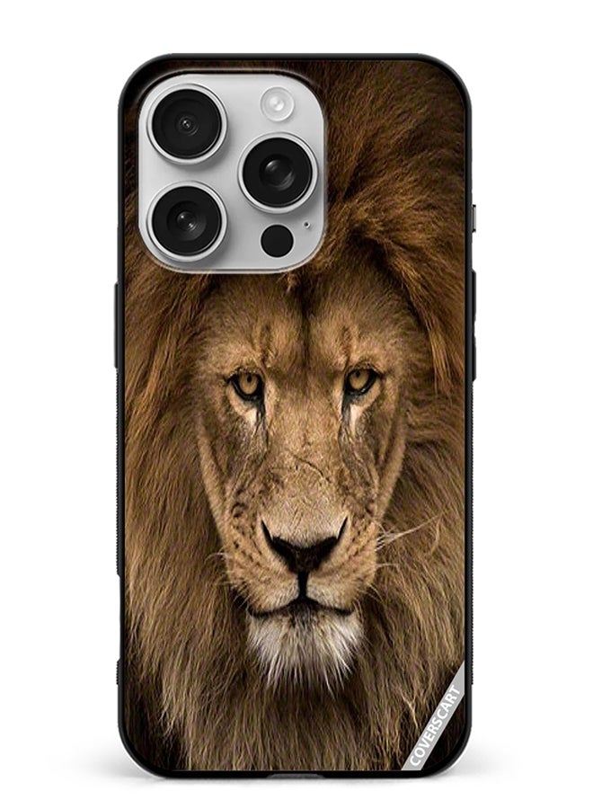 COVERSCART Protective Case Cover For Apple iPhone 16 Pro Lion Design Multicolour