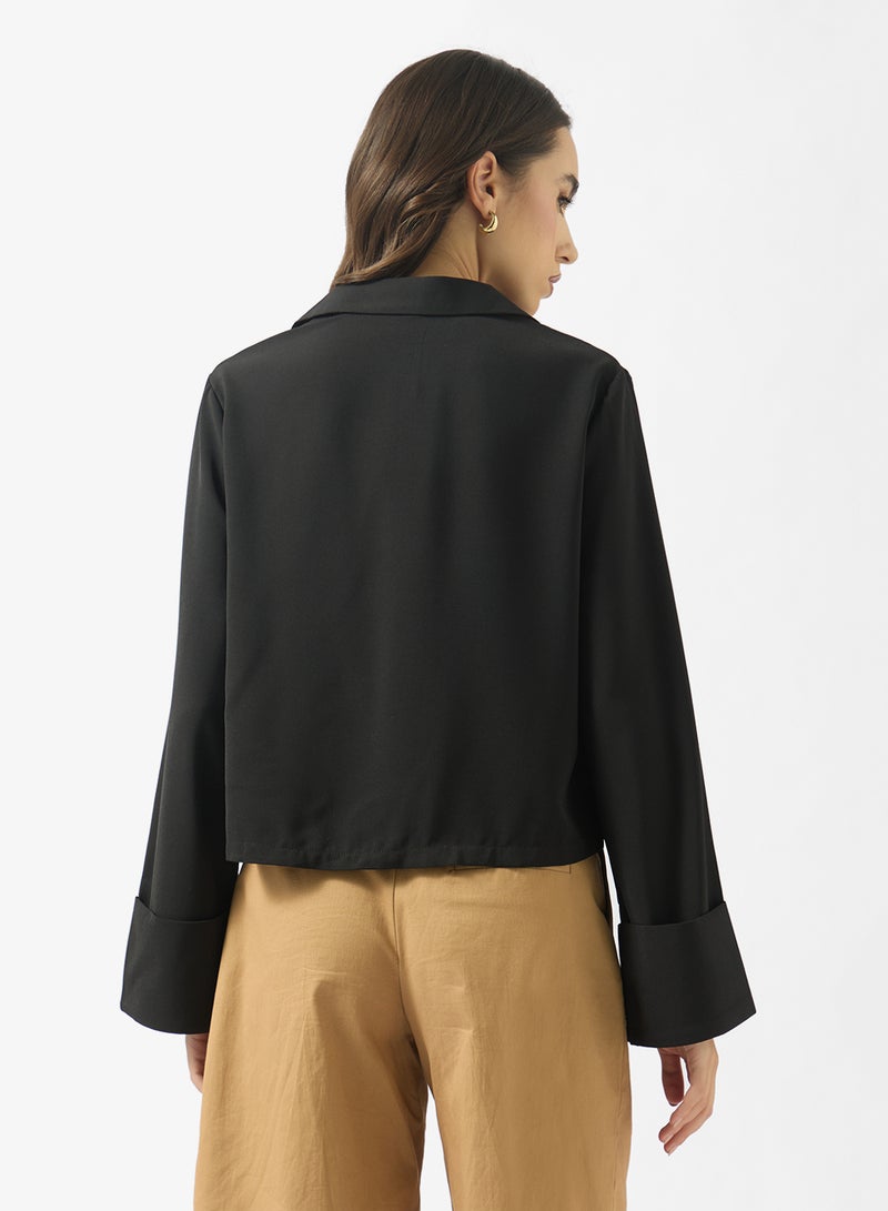 Ginger Tie Up Detail Relaxed Fit Shirt - Image 2