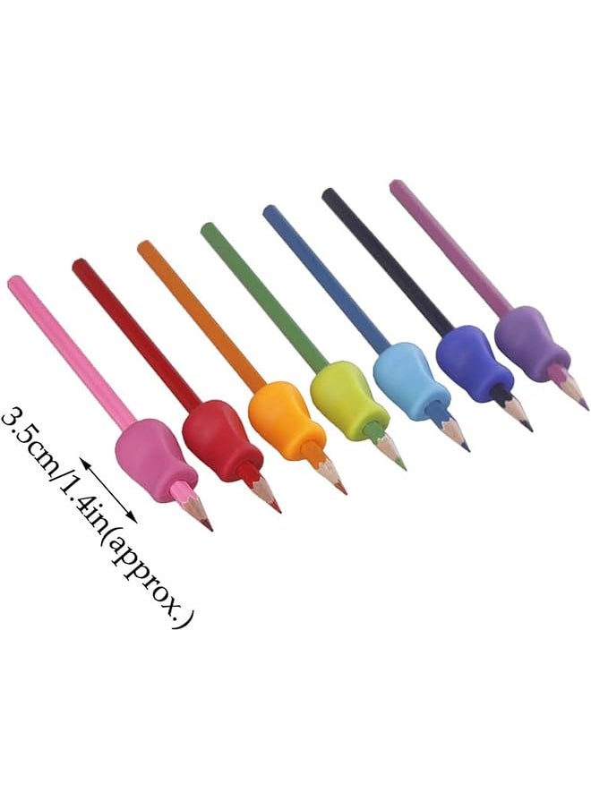 X spring - Pencil Grip 10 Pcs Pencil Grips For Kids Handwriting Pen Holders For Toddlers Writing Practice Tools Pencil Grippers For Correction Aid Universal Colorful Pencil Grippers Writing Aid - Image 1