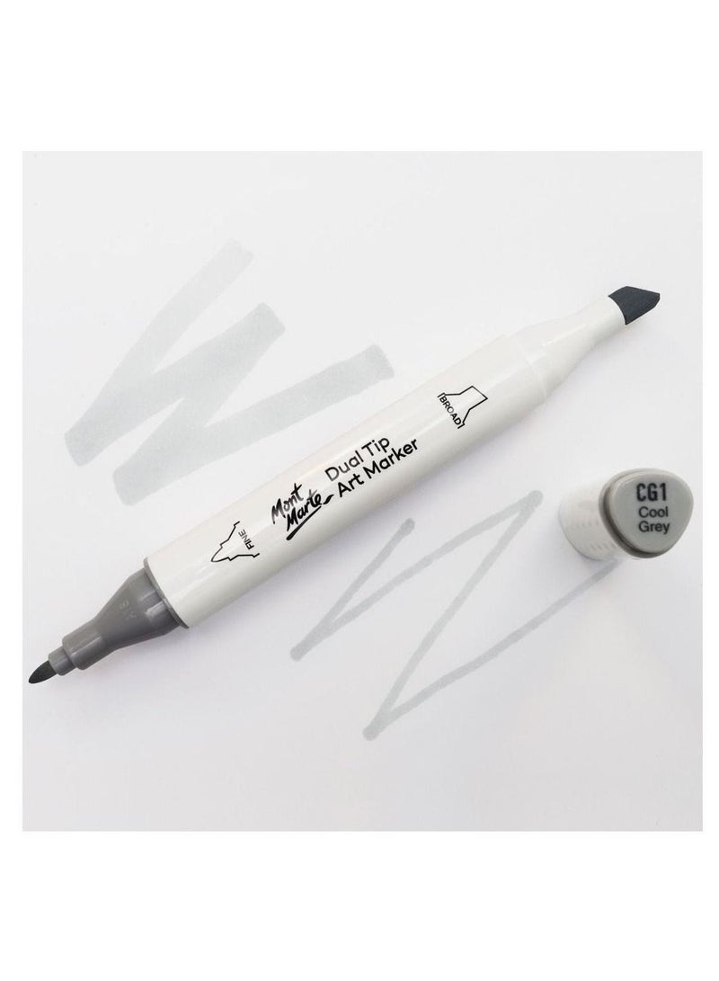 Mont Marte Dual Tip  Premium Art Marker Cool Grey - Image 2